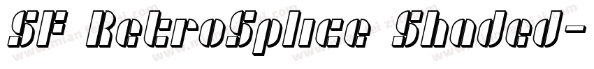 SF RetroSplice Shaded字体转换